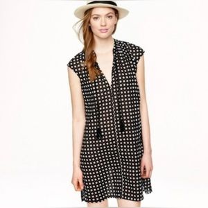 J. Crew Black and White Printed Dress